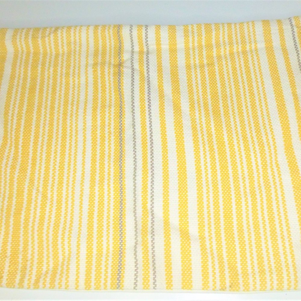 2 PC SLIP COVERS 14X24 Set STRIP FRAYED